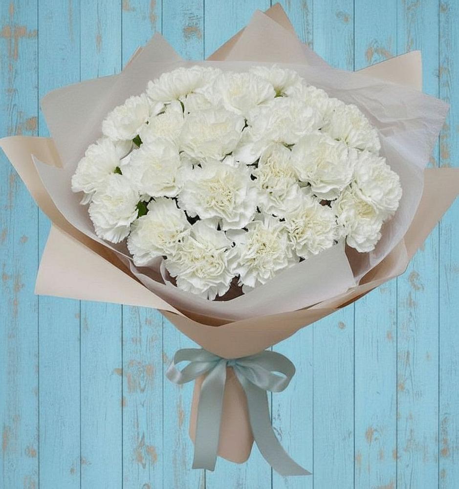 Букет цветов из: Гвоздики в Большом Селе