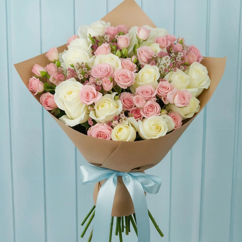 Букет цветов из: Розы в Большом Селе