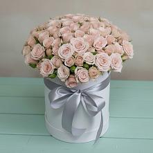 Цветочная композиция из Розы в шляпной коробке #REPLACE_PRED# Большом Селе