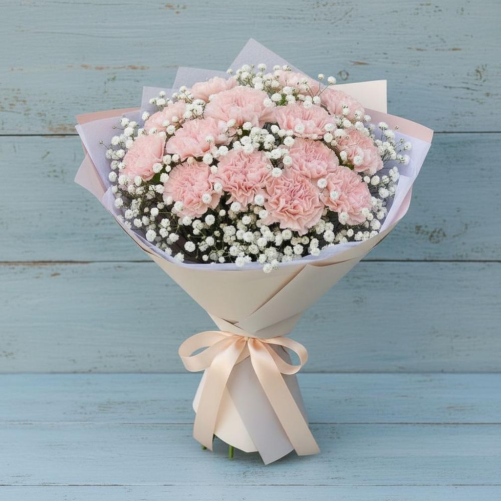 Букет цветов из: Гвоздики в Большом Селе