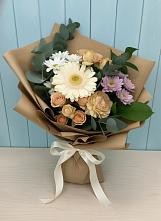Букет цветов из:  Герберы и Хризантемы в Большом Селе