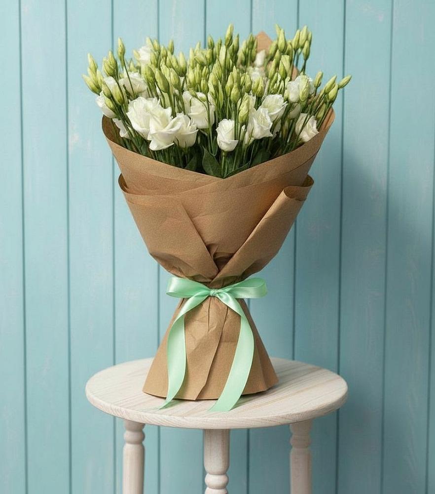 Букет цветов из: Лизиантусы в Большом Селе