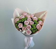 Букет цветов из:  Розы и Хризантемы в Большом Селе