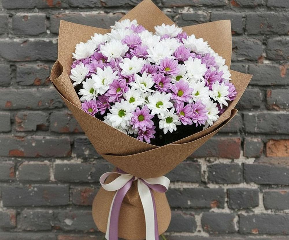 Букет цветов из: Хризантемы в Большом Селе