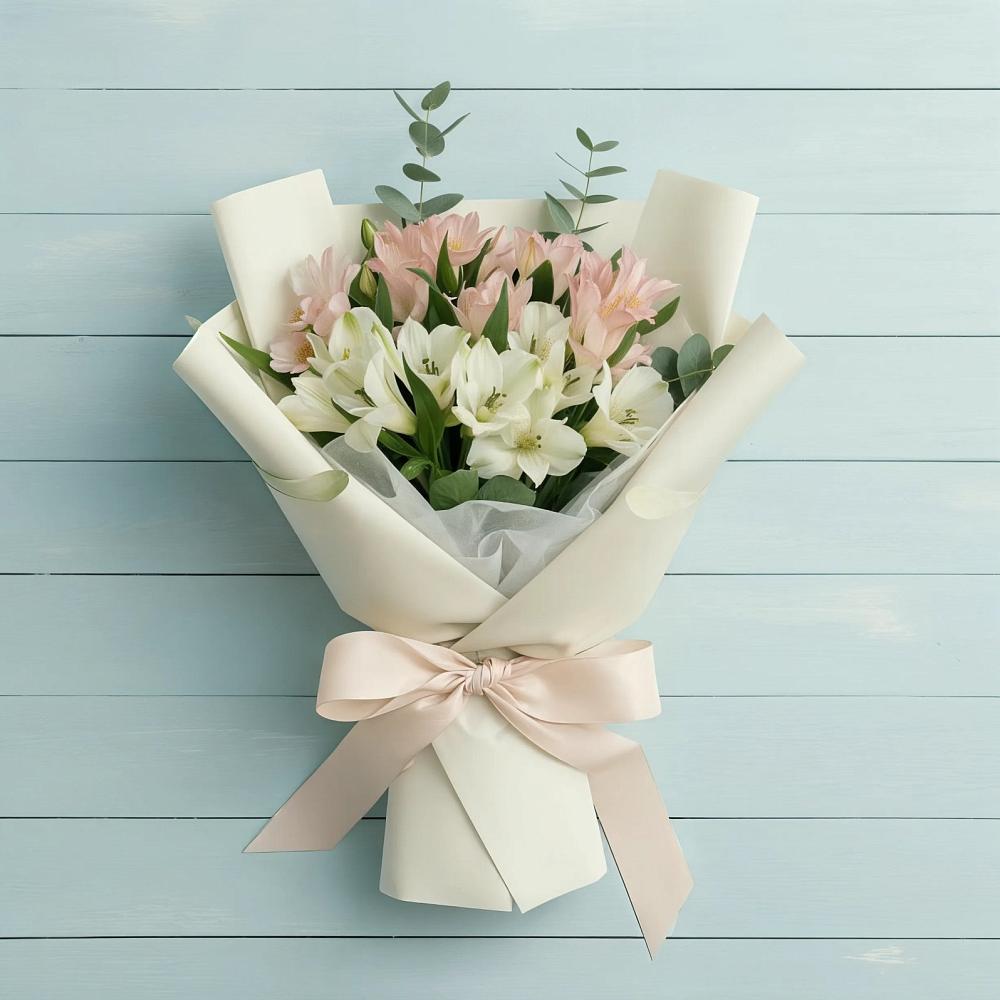 Букет цветов из: Альстромерии в Большом Селе