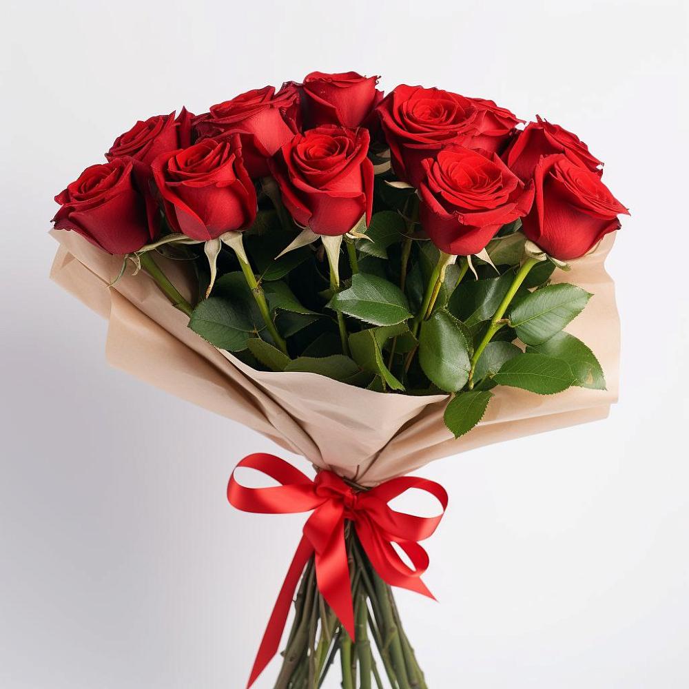 Букет 11 Красных роз Эдлесс Лав в Большом Селе