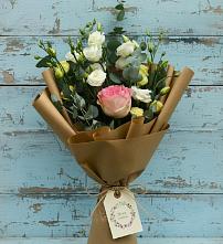 Букет цветов из:  Розы и Лизиантусы #REPLACE_PRED# Большом Селе