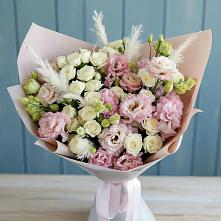 Букет цветов из:  Альстромерии и Розы в Большом Селе